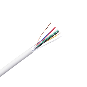 White 6 Core Stranded Shielded Security Alarm Cable